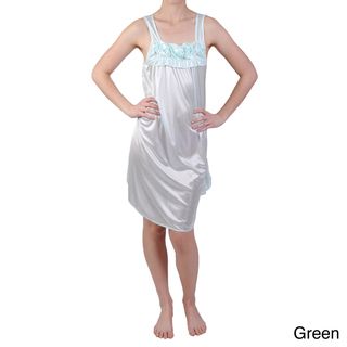 Journee Collection Womens Rosette Detail Satin Nightgown