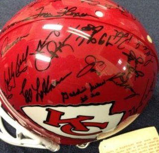 1969 Kansas City Chiefs Superbowl Iv Team Signed Helmet 30
