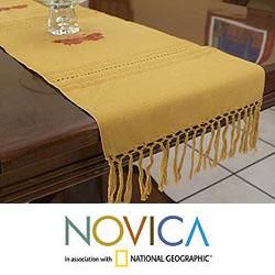 Cotton Butterfly Realm Table Runner (Guatemala)