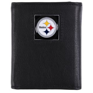 Pittsburgh Steelers Mens NFL Genuine Leather Tri fold Wallet