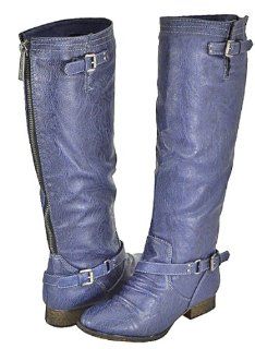 Breckelles Outlaw 81 Blue Women Riding Boots Shoes