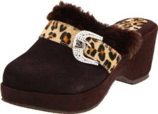 Grazie Womens Whimsey Mule,Leopard,5.5 B US Shoes