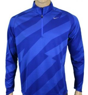 Nike Mens Element Half Zip Running Shirt Jacket Blue