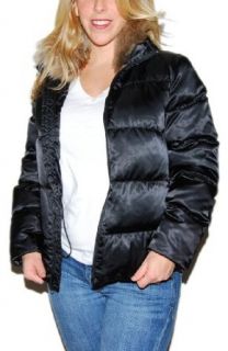 Polo Ralph Lauren Womens Fur Down Puffer Jacket Black