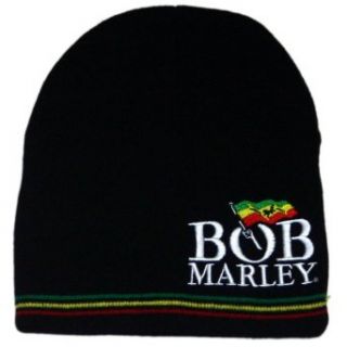 Bob Marley   Rasta Logo Beanie Clothing