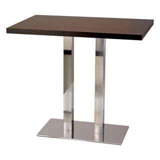 Table Haute Flash Dt En Coloris Wengé (L 140 X H 5 X P 80 Cm)   Table