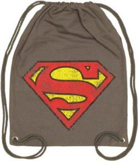 Superman Distressed Logo Drawstring Backpack Clothing