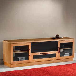 Contemporary 70 in Natural Cherry TV and Entertainment Console