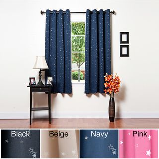 Star Struck Grommet Top 63 inch Thermal Insulated Blackout Curtain Set
