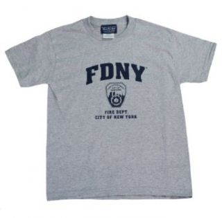 Fdny Kids Short Sleeve Screen Print T Shirt Gray Clothing