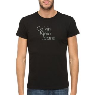 CALVIN KLEIN JEANS T Shirt Homme Noir   Achat / Vente T SHIRT CKJ T