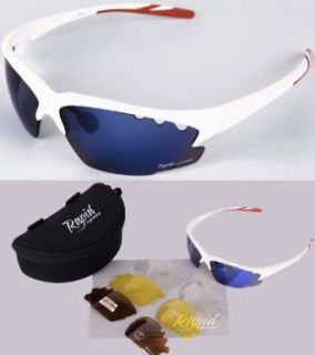 Breeze Cycle WHITE CYCLING SUNGLASSES   INTERCHANGEABLE