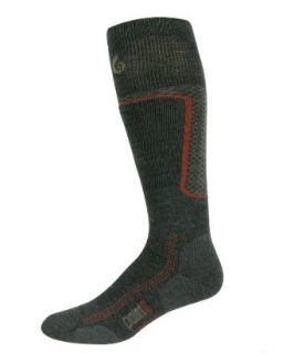 point6 Mens Ski Medium Cushion Otc Socks, Gray/Brown