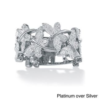 Isabella Collection Silver Diamond Accent Butterfly Ring