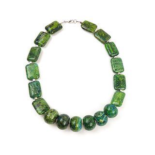 Pretty Little Style Green Turquoise Statement Necklace