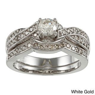 14k Gold 3/4ct TDW Round Diamond Bridal Ring Set (H I, I1 I2