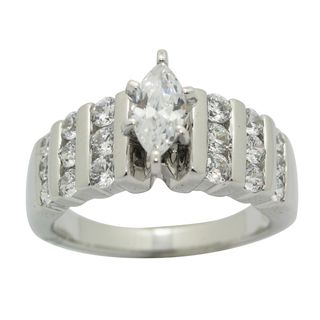 Sterling Silver Clear Cubic Zirconia Ring