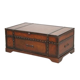 Gracie Leather Cocktail Table