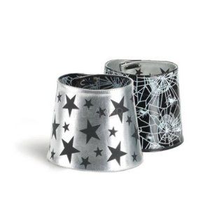 01, Reversible Spider Web/Star Boot Cuff(Blk Pat/ Silver Pu,OS) Shoes
