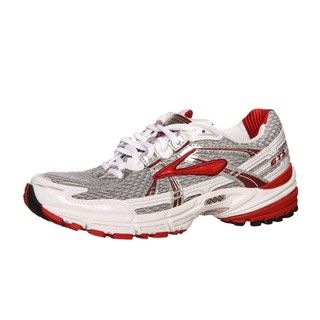 Brooks Womens Adrenaline GTS 11 Silver/Biking Red Athletic Shoes