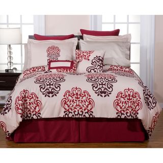 Cherry Blossom 12 piece King size Bed in a Bag with Sheet Set