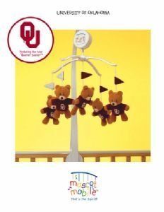 Oklahoma Sooners Baby Crib Team Mascot Mobile NCAA College
