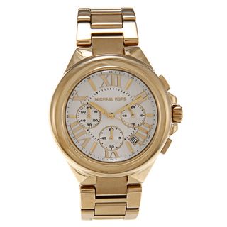 Michael Kors Womens MK5635 Goldtone White Dial Watch