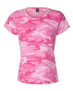 Code V   Ladies Camouflage T Shirt Clothing