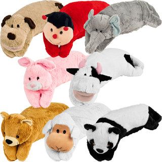 All in one Childrens Large Animal Pillow Pet and Sleeping Bag Set