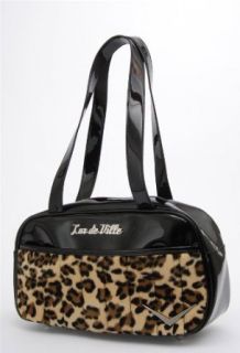 Lux De Ville Cruiser Tote (Black & Leopard) Clothing