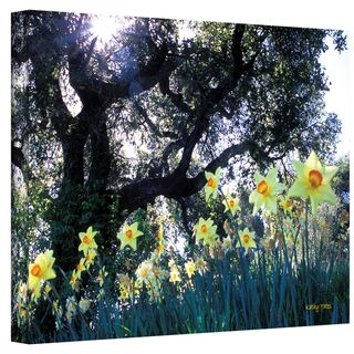 Kathy Yates Daffodils and the Oak Canvas Art