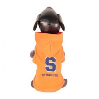 NCAA Syracuse Orange Cotton Lycra Hooded Dog Shirt Sports
