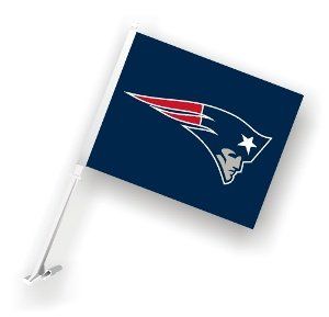 New England Patriots Two Sided Car Flag
