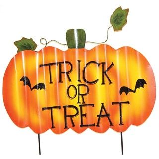 PD Home & Garden Halloween Trick or Treat Yard Sign