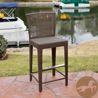 Christopher Knight Home Pacific Wicker Bar Stool