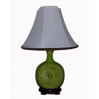 Ceramic Apple Green Spiral Table Lamp Today $99.99 Sale $89.99 Save