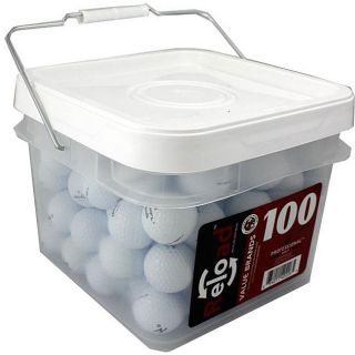 Maxfli Noodle 100 piece Recycled Golf Balls in a Free Bucket