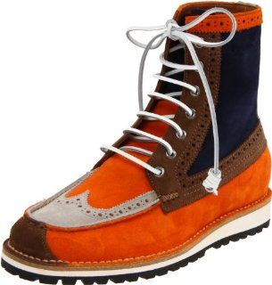 DSQUARED2 Mens Water Velour Lace Up Boot Shoes