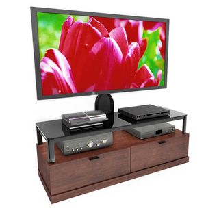Sonax Bandon Wood Veneer 55 inch Flat Panel TV Mount Entertainment