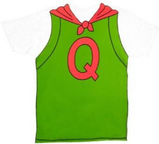 Doug Quailman Q Cape White Adult Costume T shirt Tee with