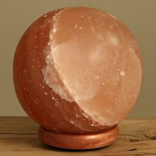 WBM 5.75 inch Handcarved Himalayan Crystal Salt Lamp Globe