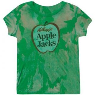 Apple Jacks   Logo Ladies Burnout T Shirt Clothing