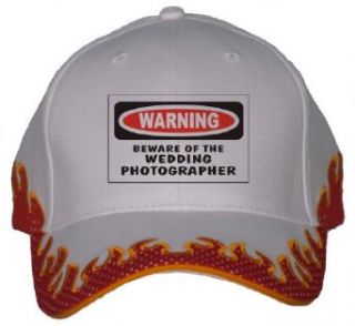 BEWARE OF THE WEDDING PHOTOGRAPHER Orange Flame Hat
