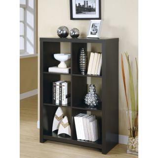 Cappuccino Wood 48 inch Room Divider Bookcase