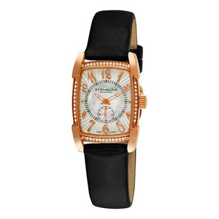 Stuhrling Original Womens Carnegie Rose Swiss Quartz Watch