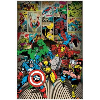 61 x 91 cm   Posters motif Here Come The Heroes, dimensions env. 61 x