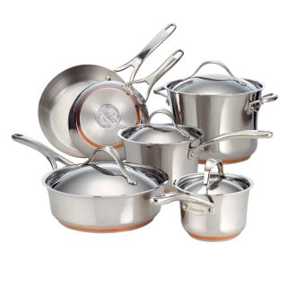 Anolon Nouvelle Copper Stainless Steel 10 piece Cookware Set See Price