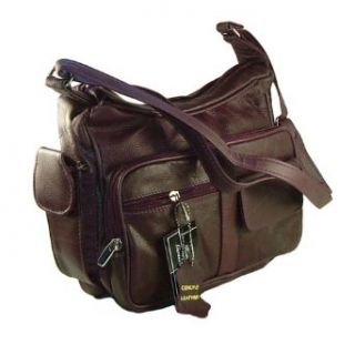 Genuine Leather Handbag Purse with Cell Phone Holder