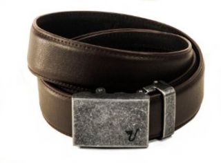 Mission Belt Mens Iron and Brown Leather Ratchet Belt   X