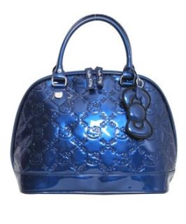 Hello Kitty  Small Navy Blue Embossed Tote Bag Purse
